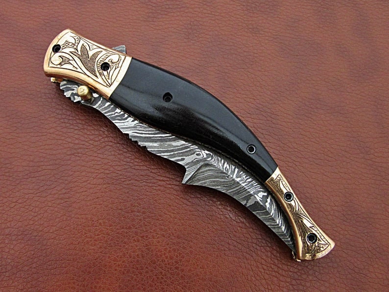 Amazing style custom handmade folding pocket knife limited image 2