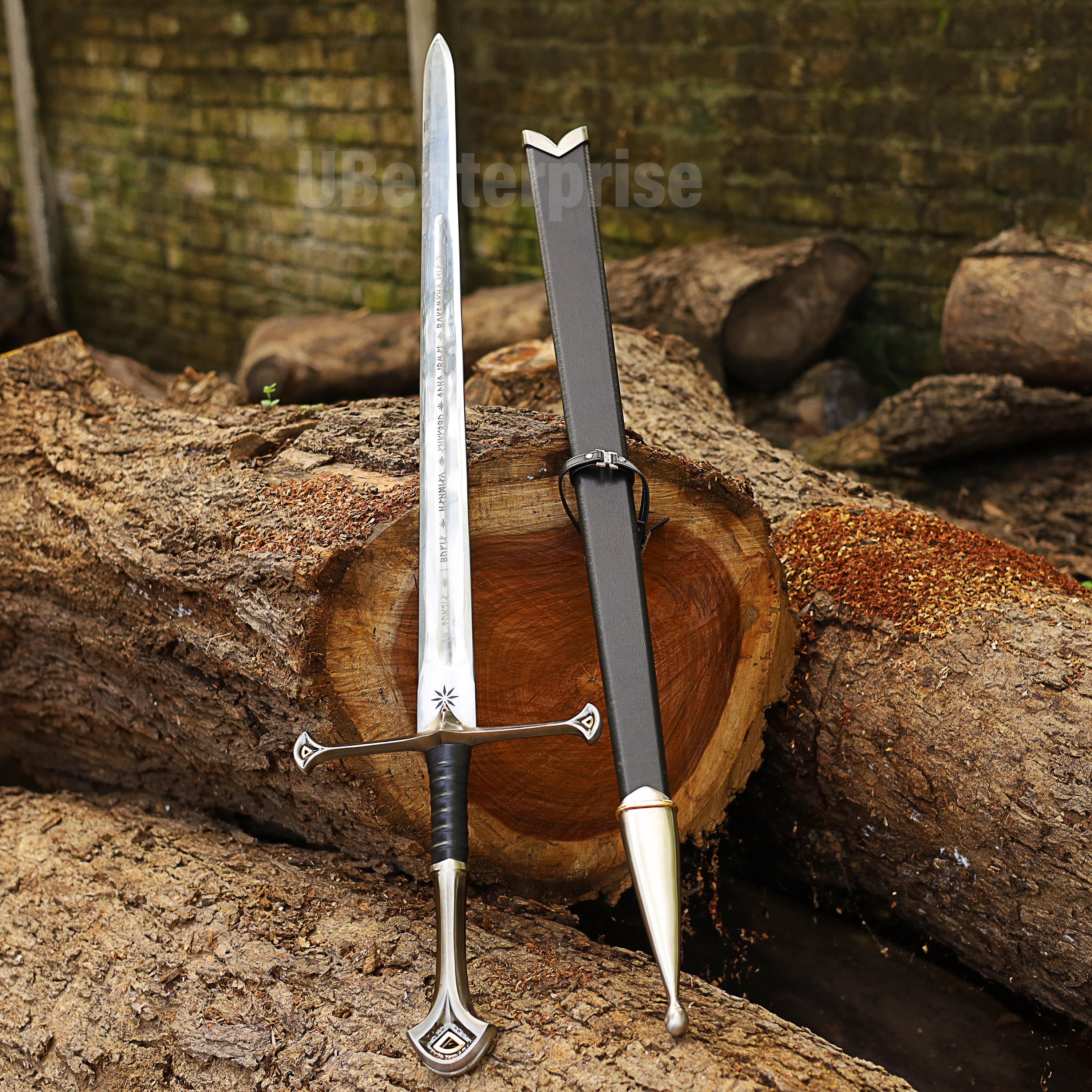 Hand Forged Viking Master Sword -  Wall Mount, Home Decor , Historical Sword, Groomsmen Gift, Birthday & Anniversary Gift, Christmas Gift