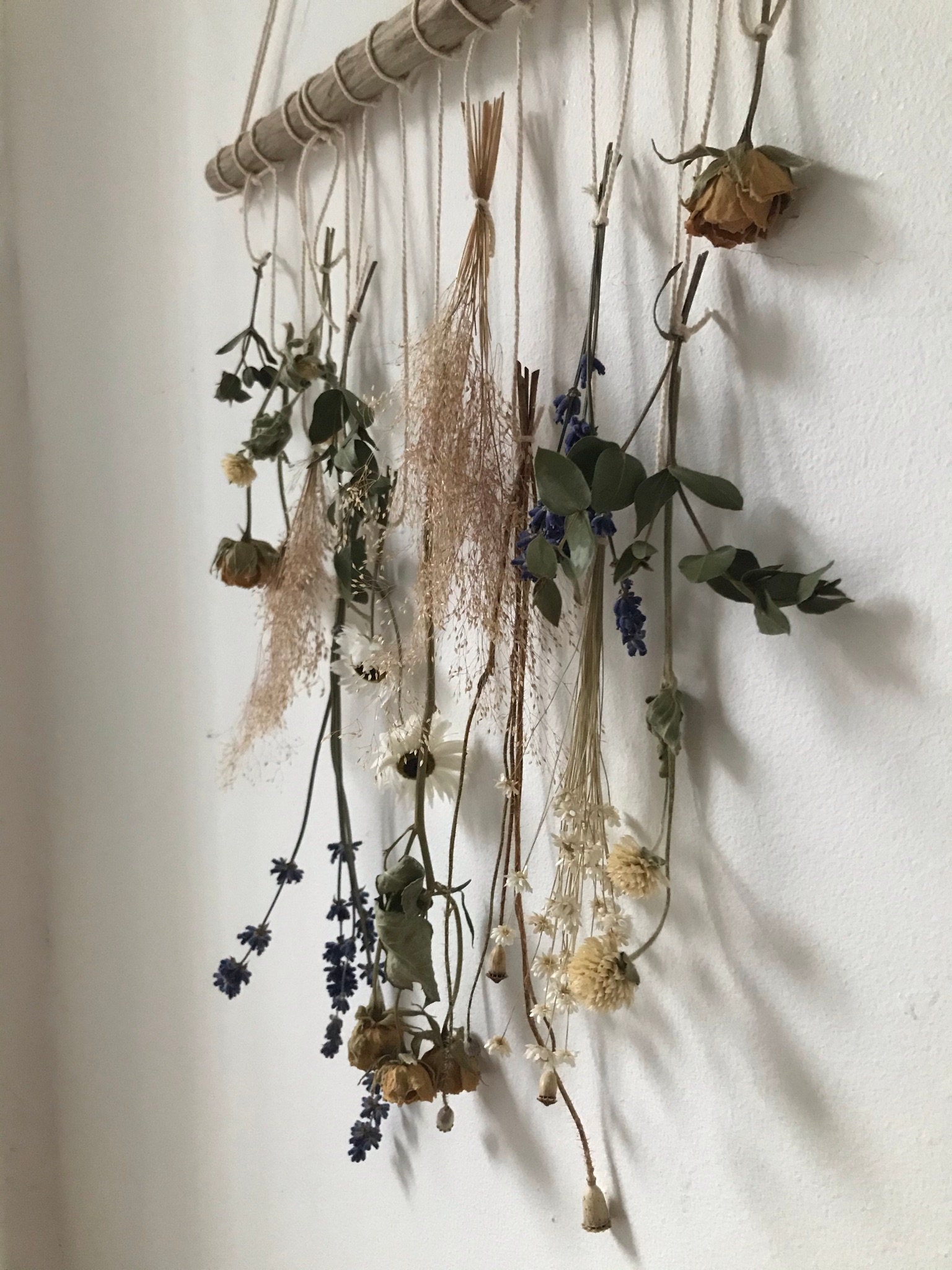 WALL DRIED FLOWER Dry Flower Wall Hanging Home Decoration Etsy