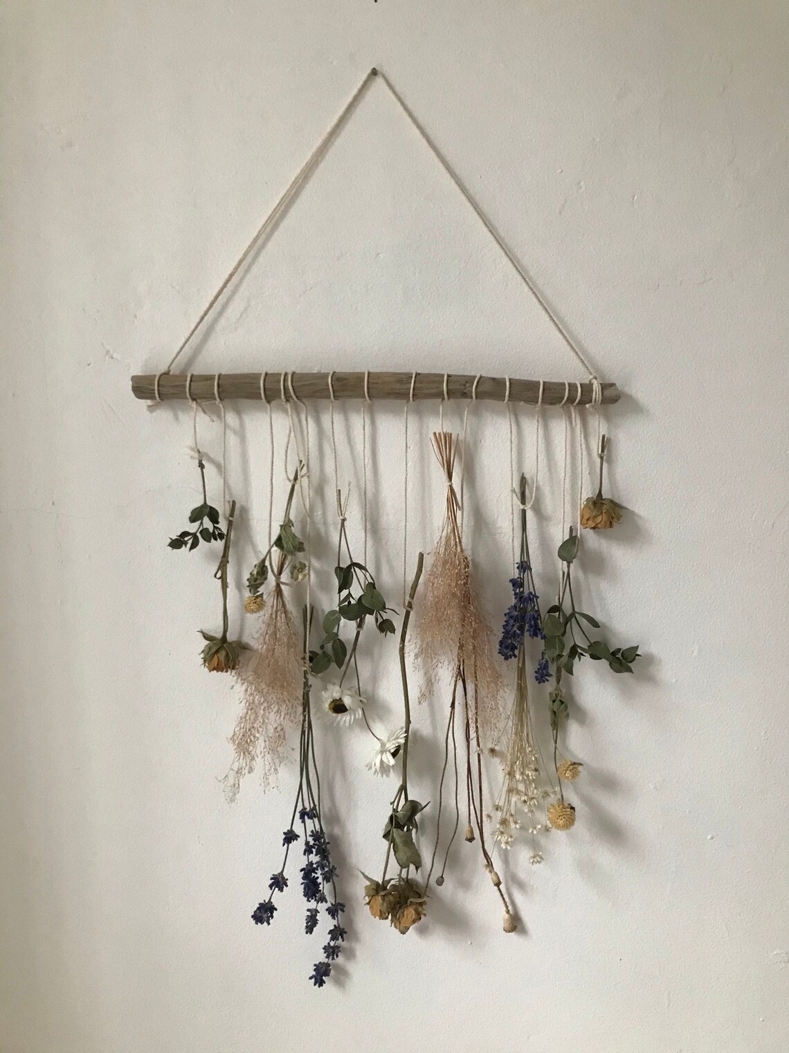 WALL DRIED FLOWER Dry Flower Wall Hanging Home Decoration Etsy