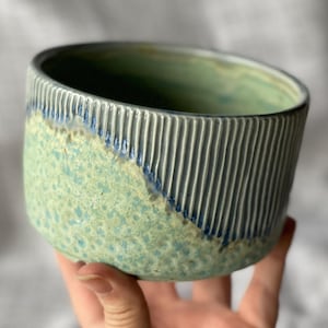 Blue, Textured Ceramic Planter, Plant Pot, *READY TO SHIP*