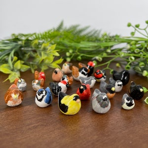 Custom Mini Bird Figurines *MADE TO ORDER* Handmade Ceramic