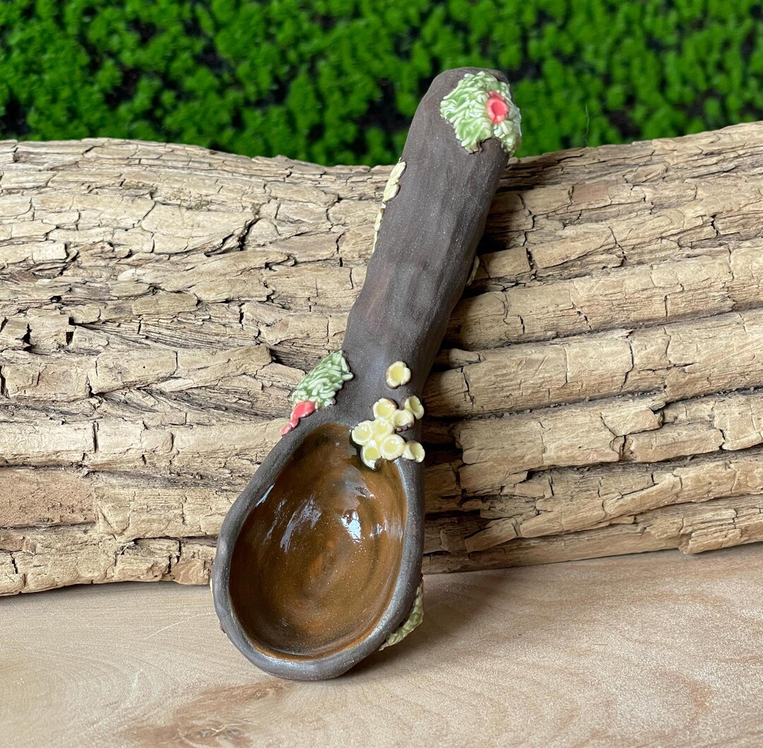Earthy Pinch Pot Spoon. Handmade Ceramic - Etsy