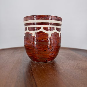 Speckled Plum Simple Cup, Yunomi, Handmade Ceramic, 10oz Ready to Ship image 2