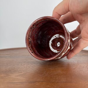 Speckled Plum Simple Cup, Yunomi, Handmade Ceramic, 10oz Ready to Ship image 3