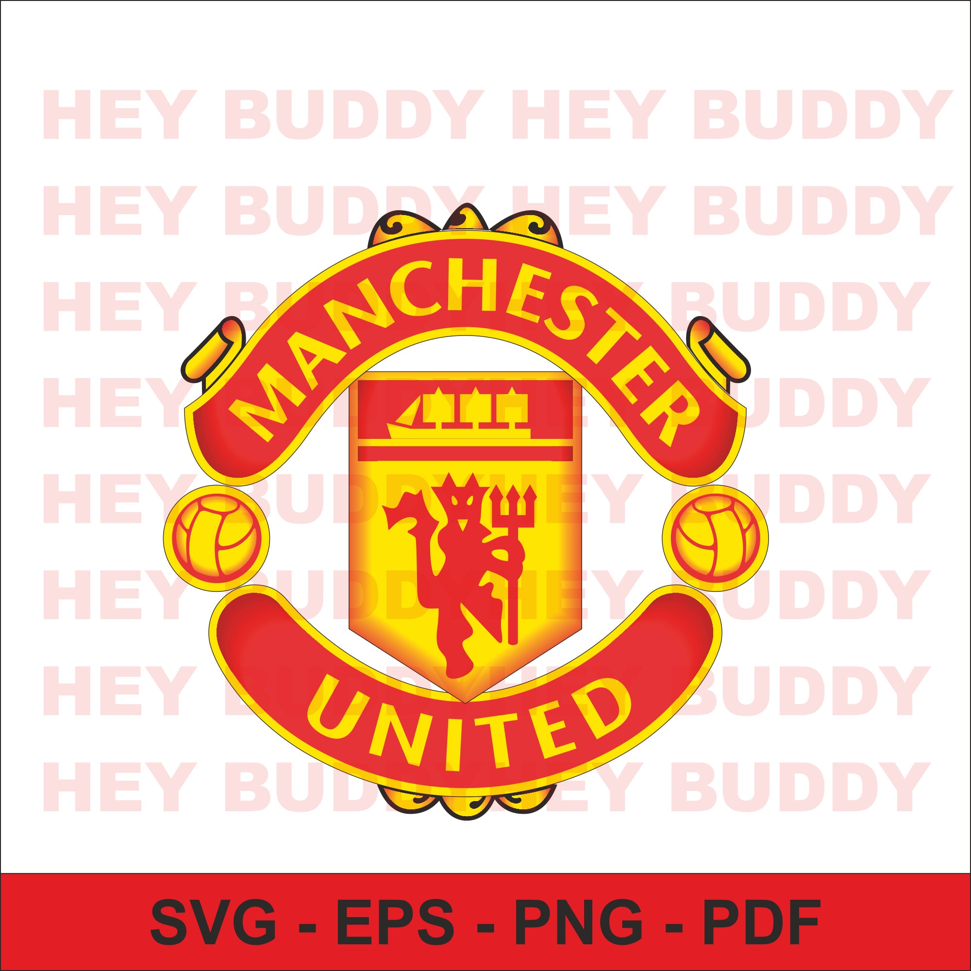 Manchester United Logo SVG Layered and cuttable Cricut - Etsy