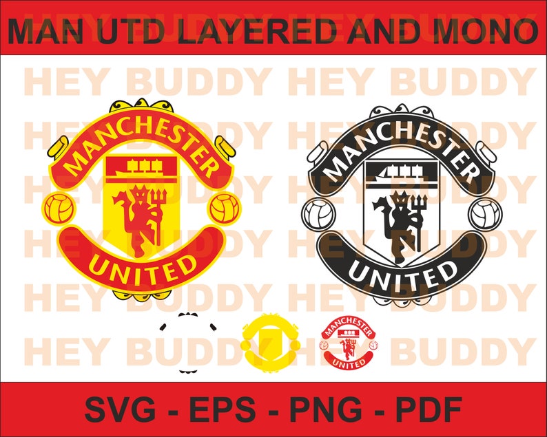 Download Layered And Cuttable Perfect Printing Manchester United Logo Svg Cricut Vinyl Clip Art Art Collectibles Womenintech Fi