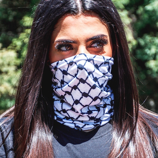 Palestine mask, Keffiyeh, Kufiya, shemagh, Palestinian Mask, Arab Scarf