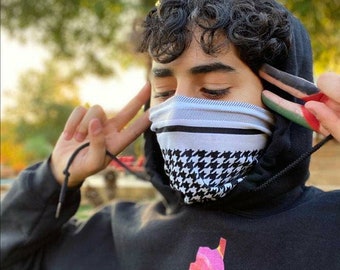 Keffiyeh face mask / Palestinian Mask / Arab Scarf