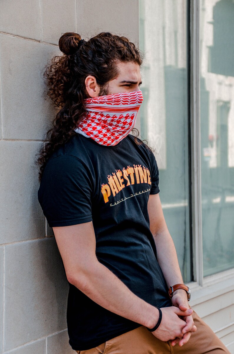 Keffiyeh Mask, Kufiya, Shemagh, Neck Gaiters, Palestinian Mask, Arab