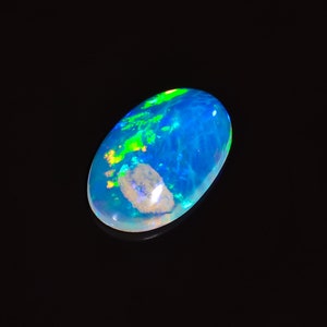 Classic Top Grade Quality 100% Natural Welo Fire Ethiopian Opal Oval Shape Cabochon Gemstone For Making Jewelry 4 CTS. 18X11X4 MM S-1654