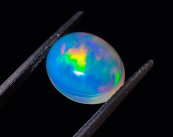 Supreme A One Quality 100% Natural Midnight Oval Shape Cabochon Loose Gemstone Pair For Making Earrings 37 Ct 32X17X5 mm R-11404