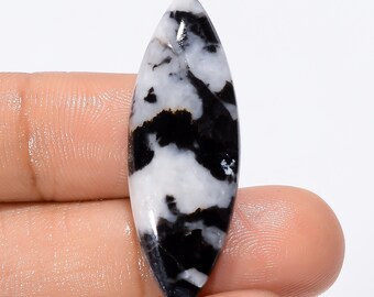 Tempting Top Grade Quality 100% Natural Black Zebra Jasper Marquise Shape Cabochon Loose Gemstone For Making Jewelry 18 Ct 36X12X4mm SB29110