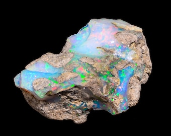 Opale brute, opale brute d'Éthiopie, grosse opale brute, opale brute, opale de feu brute, opale brute naturelle, cristal d'opale, pierre précieuse en vrac 26 CTS