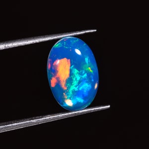 Terrific Top Grade Quality 100% Natural Welo Fire Ethiopian Opal Oval Shape Cabochon Gemstone For Making Jewelry 2 CTS. 12X8X3 MM S-1672