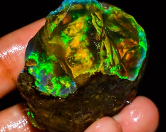 Opal Rough, Ethiopian Opal Raw, Crystal Opal Rough, Big Opal Rough, Fire Opal Rough, Natural Loose Opal Welo Fire Oil Opal Rough, 140 CTS