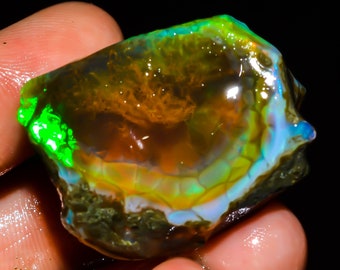 Opal Rough, Ethiopian Opal Raw, Crystal Opal Rough, Big Opal Rough, Fire Opal Rough, Natural Loose Opal Welo Fire Oil Opal Rough, 78 CTS