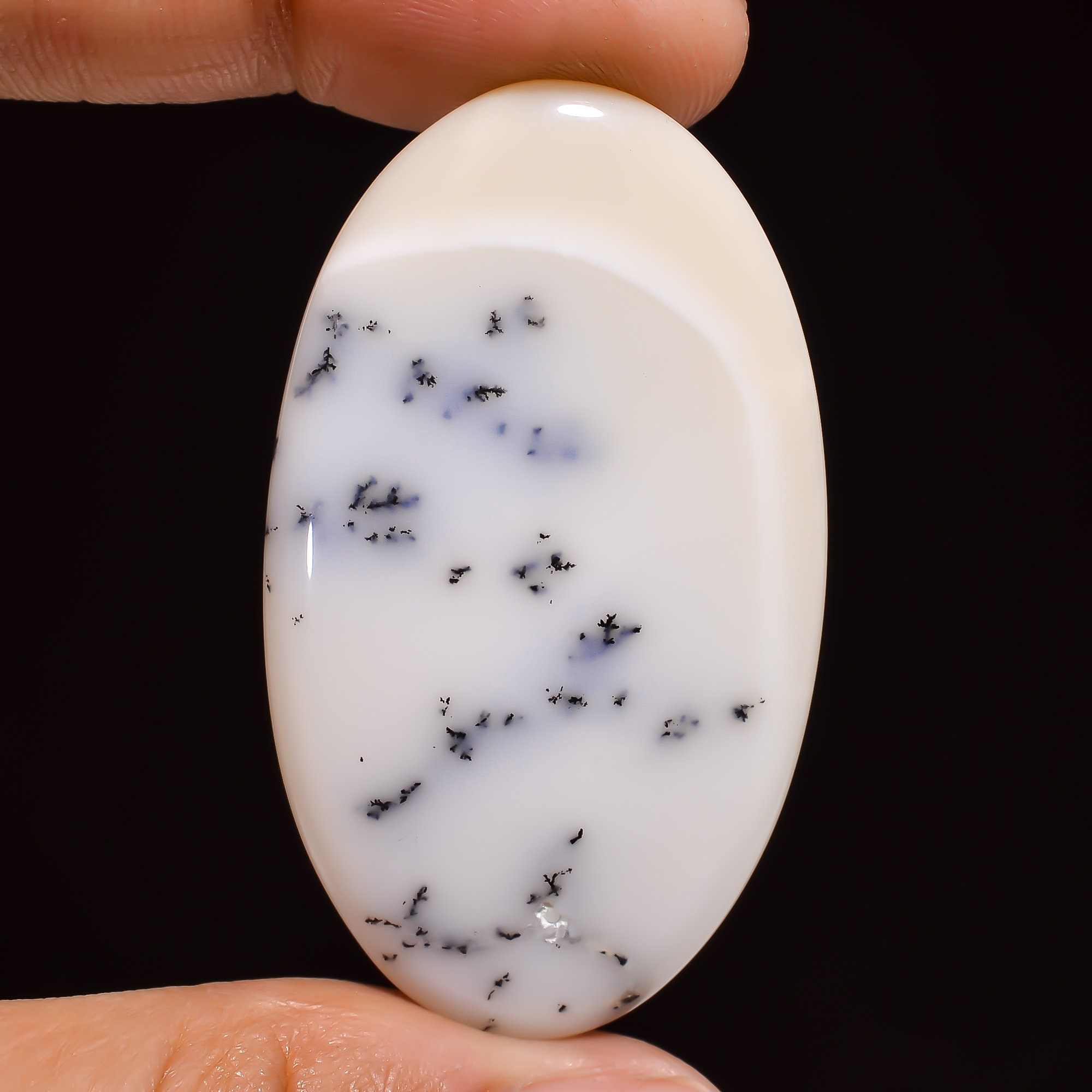 46X27X7 mm SB-4472 Classic Top Grade Quality 100% Natutal Dendrite Opal Oval Shape Cabochon Loose Gemstone For Making Jewelry 50.5 Ct