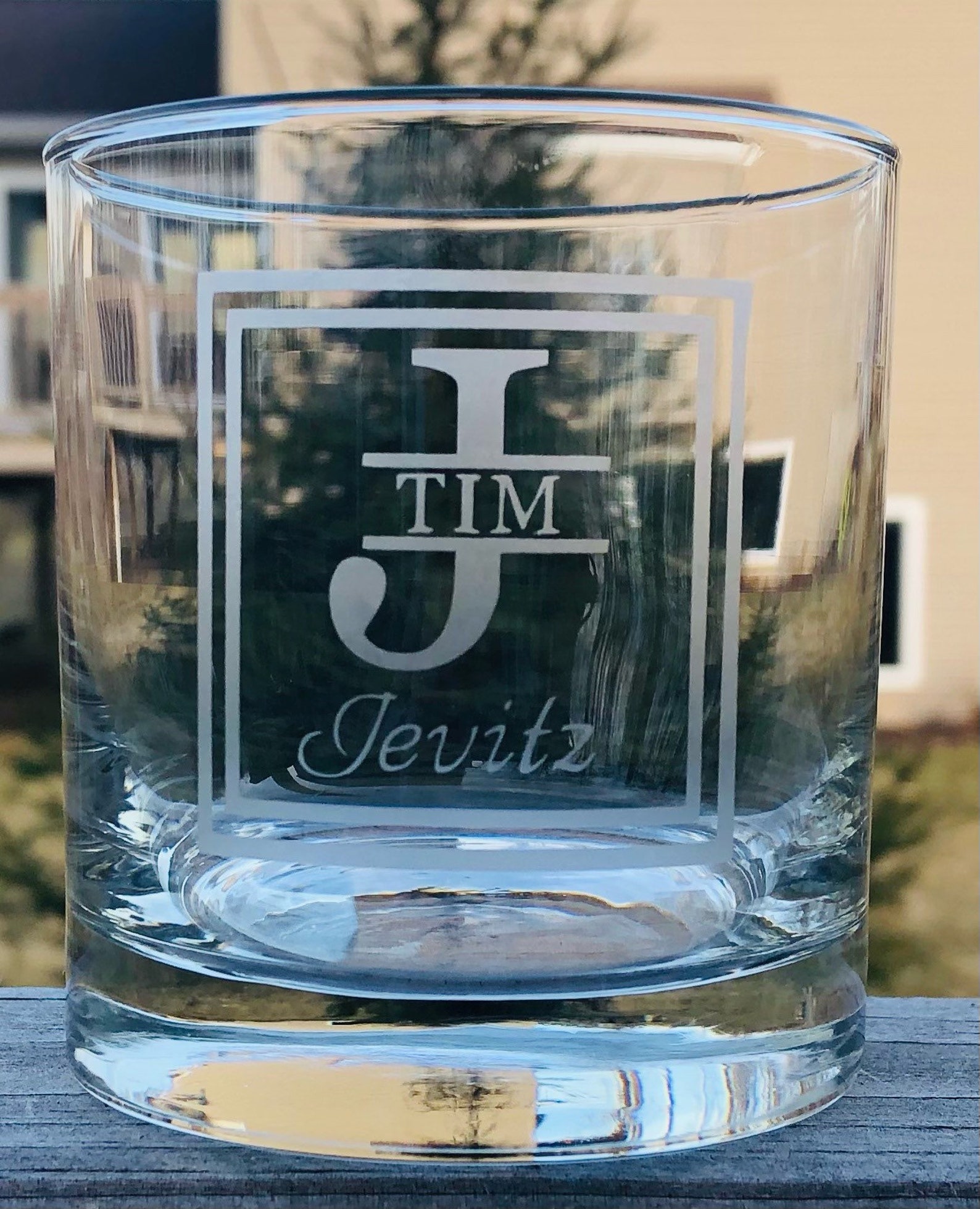 etsy whiskey glass personalized