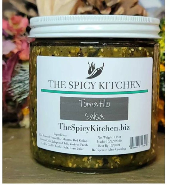 Tomatillo Salsa 1 Pint 16 oz. Listed price per bottle Etsy