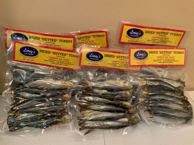Dried Seafood Salted Herring Tuyo Brand Leonys Angelina Etsy