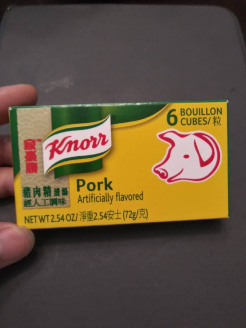 Knorr Pork Bouillon Artificially Flavored Listed price per Etsy