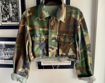 distressed army jacket