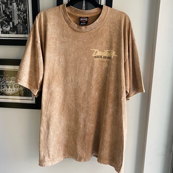 harley davidson oversized acid wash tee. vtg harle