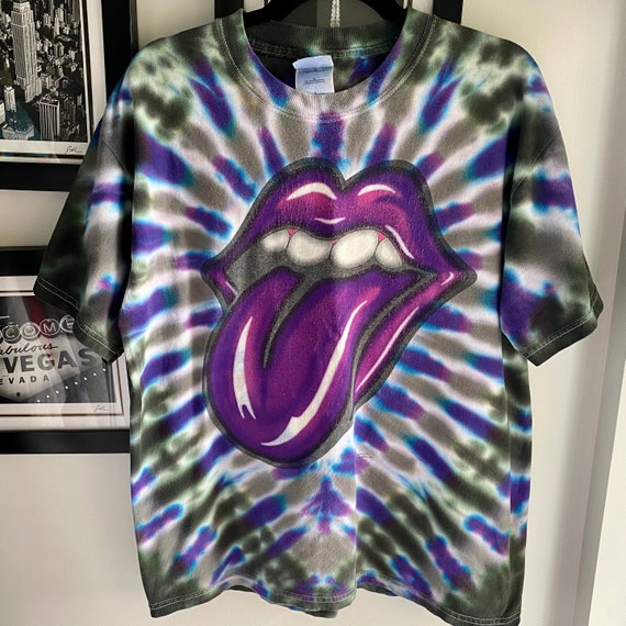 vintage rolling stones tie dye "bridges to babylon