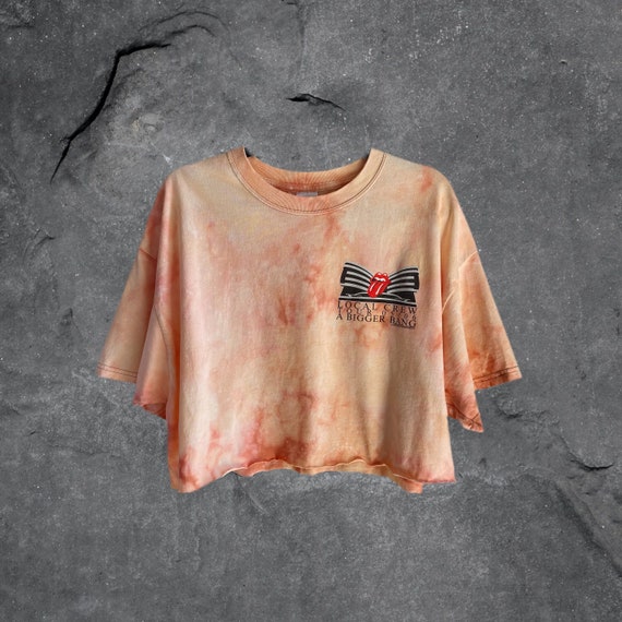 vintage band crop tops