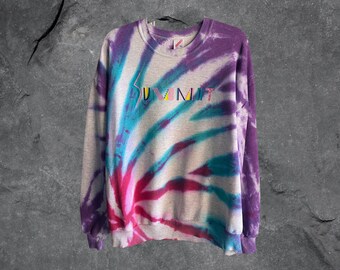 Vintage 90s Tie Dye Crewneck Sweatshirt 