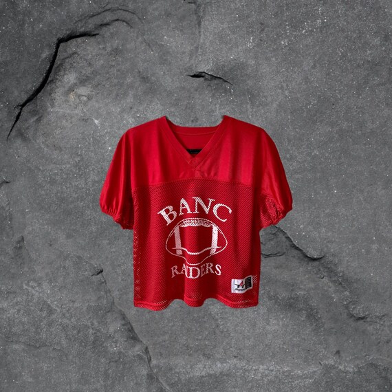 Vintage Football Jersey Crop Top 