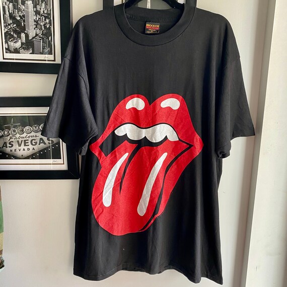 vintage rolling stones shirt/voodoo lounge tongue