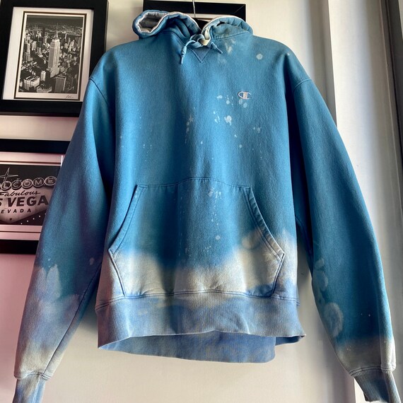 blue ombre champion hoodie