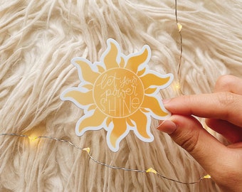Tangled inspired Sun Sticker waterproof  Die Cut Sticker