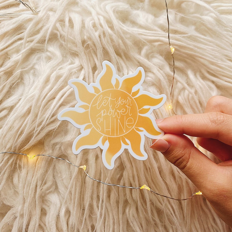 Tangled Sun Sticker - Etsy