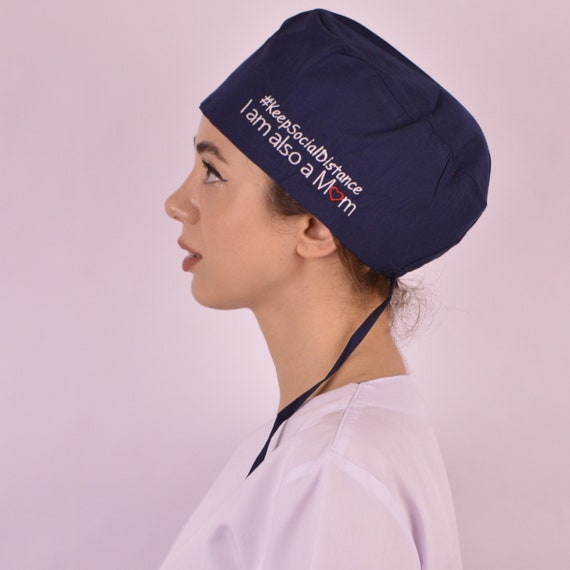 I Am Also a Mom Scrub Cap Scrub Caps 