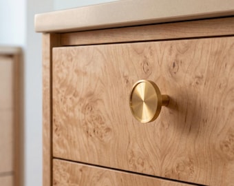 Florence Redefine Hardware Brass Mid-Century Modern Round Cabinet and Drawer Knob *SHIPS FROM USA