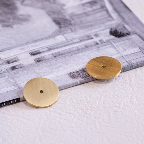 Brushed Brass Backplate for Knobs and Pulls Etsy
