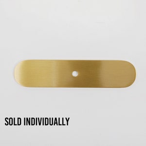 4,25 &quot;x 1&quot; Messingknopf Rückplatte | Modern | Für Schrank Schubladen und Türen