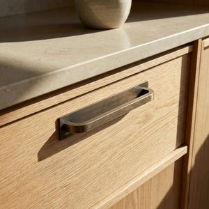Oxford Bronze Cabinet Pull with Backplate EXCLUSIVE