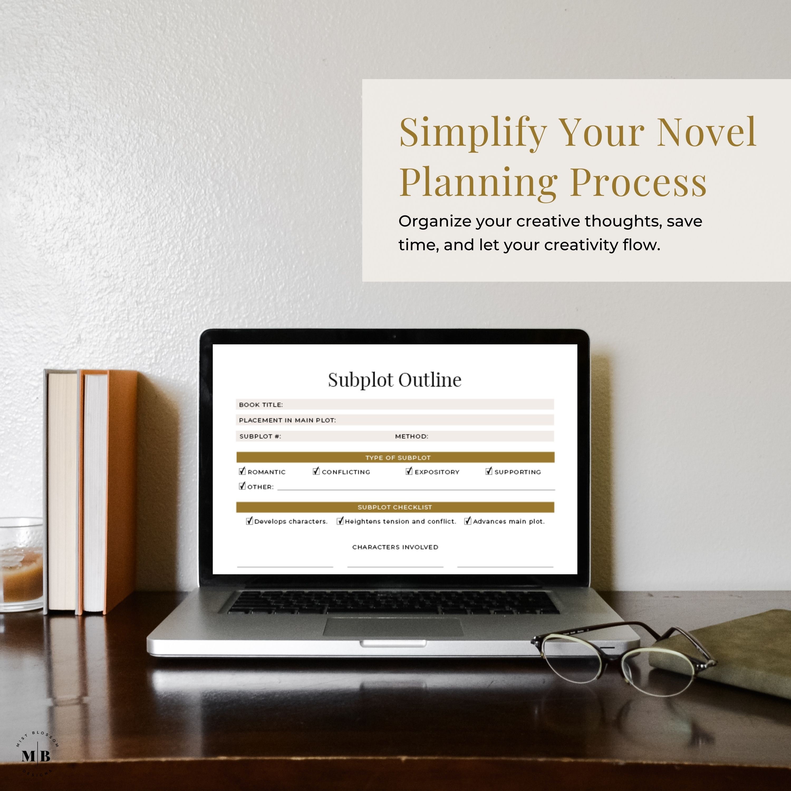 Subplot Outline Novel Template Writing Planner Novel - Etsy