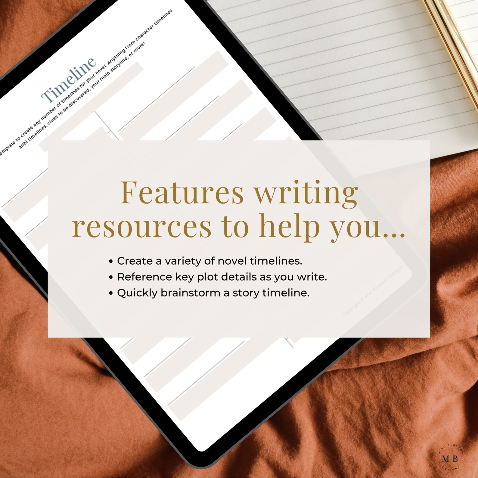 Novel Timeline, Book Outline, Writing Timeline, Digital Novel Template, Editable Writing ...