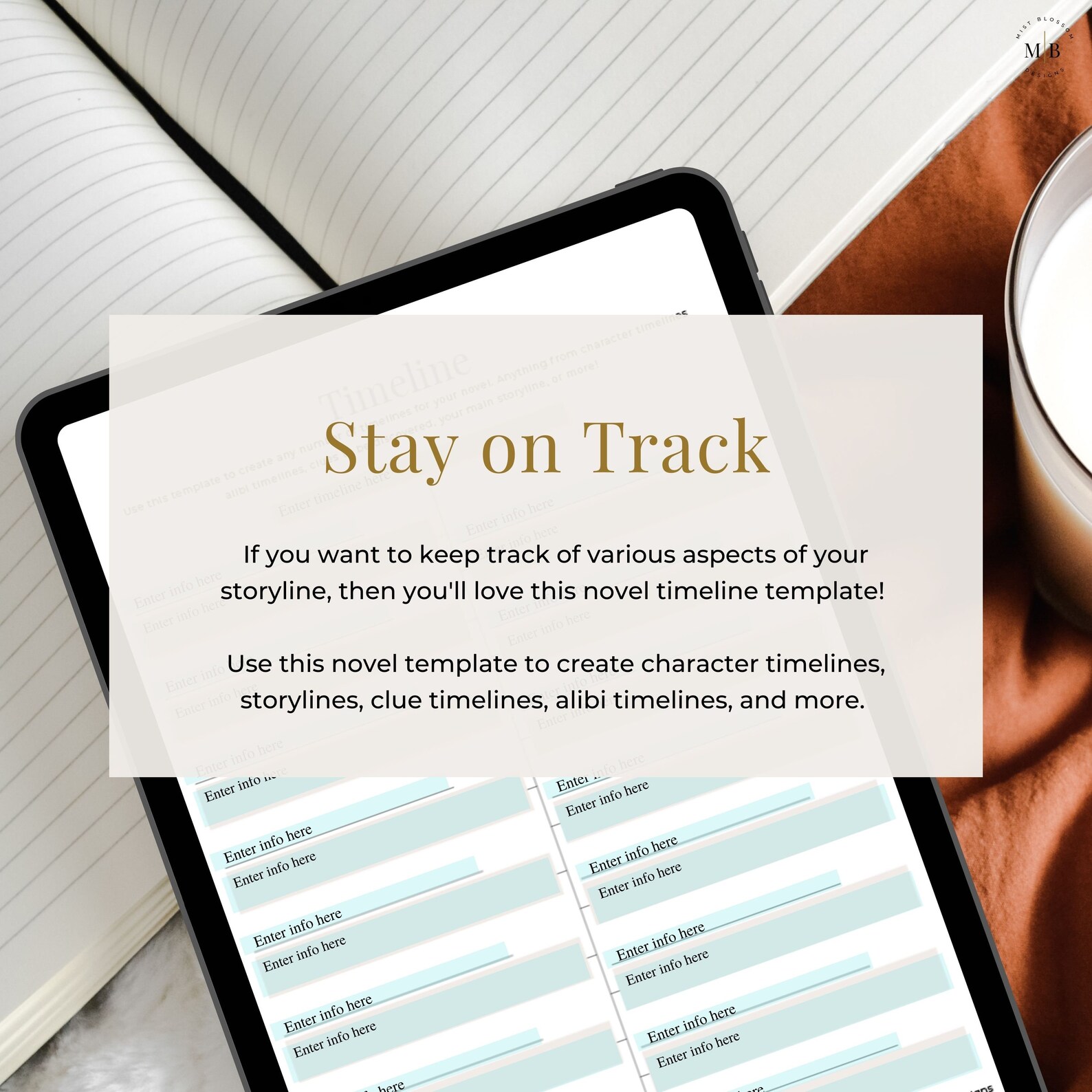 Novel Timeline, Book Outline, Writing Timeline, Digital Novel Template, Editable Writing ...