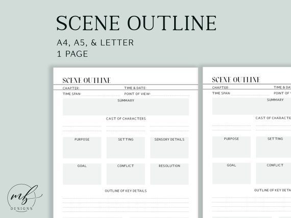 scene-outline-worksheet-scene-writing-template-novel-etsy