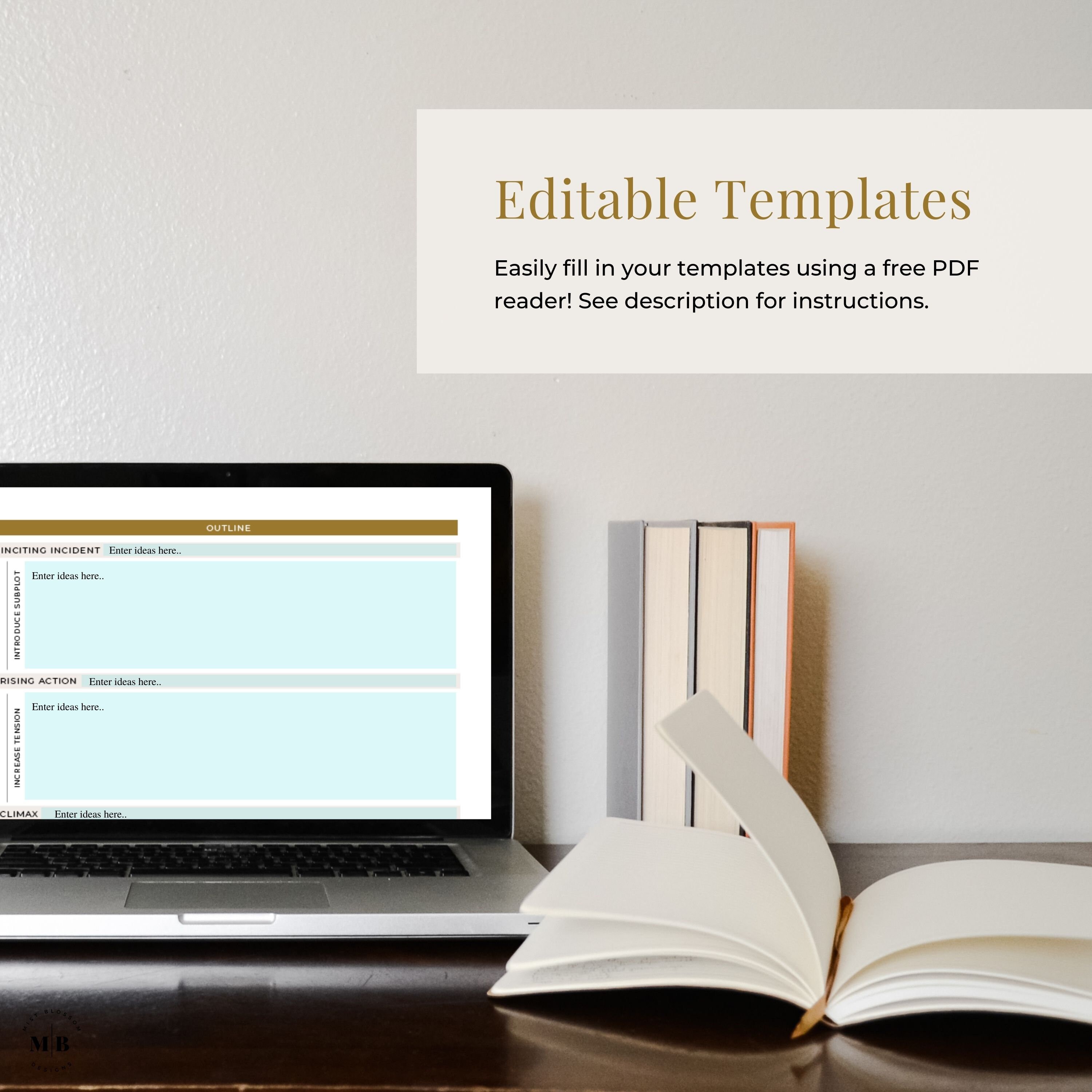 Subplot Outline Novel Template Writing Planner Novel - Etsy
