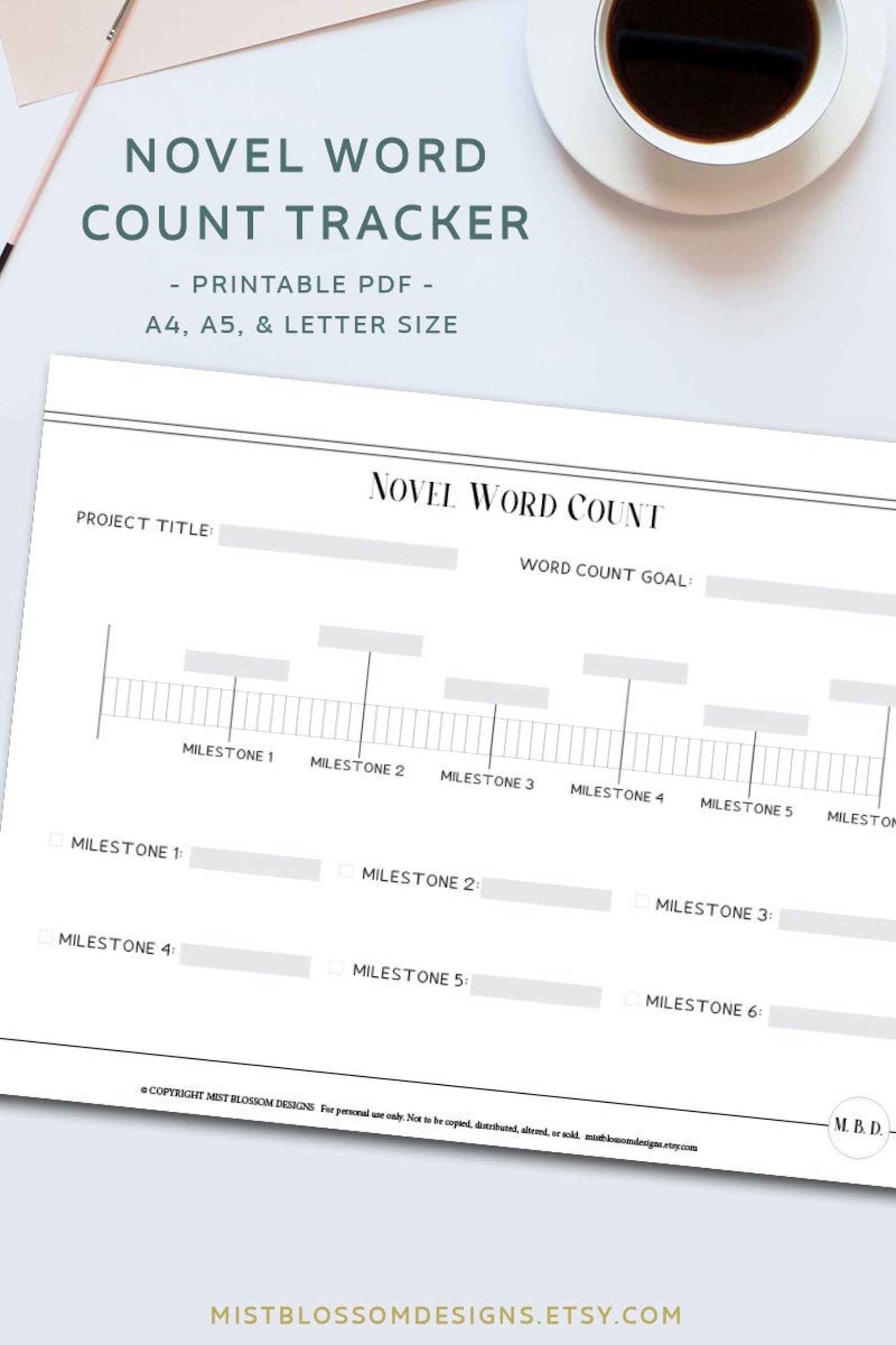 Novel Word Count Tracker Writing Worksheet Writing Word Etsy Novel Word Count Tracker Writing Worksheet Writing Word Etsy