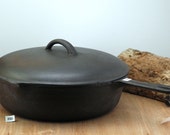Unmarked BSR, 8, 10 1 2 quot Cast Iron Chicken Fryer w Lid