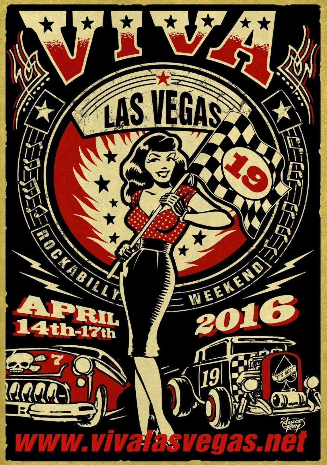 Viva Las Vegas Rockabilly Weekender Poster No Frame/Canvas Etsy