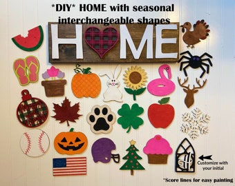 Seasonal Home Sign Etsy